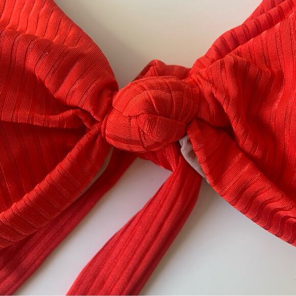 Pilyq PQ Swim Drew Knot Bikini Top Swimwear Size Large NEW Retail $80 TOP ONLY - Picture 9 of 16